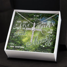 Girlfriend Cross Necklace - Fire in Soul & Grace in Heart