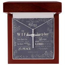 CZ Cross Necklace - For My Blessed Wife