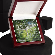 Girlfriend Cross Necklace - Fire in Soul & Grace in Heart