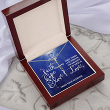 Faith Cross Necklace - Faith, Hope, Love For Wife