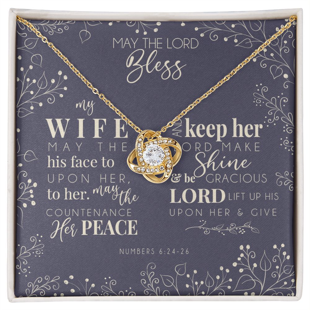 Love Knot Necklace - For My Blessed Wife