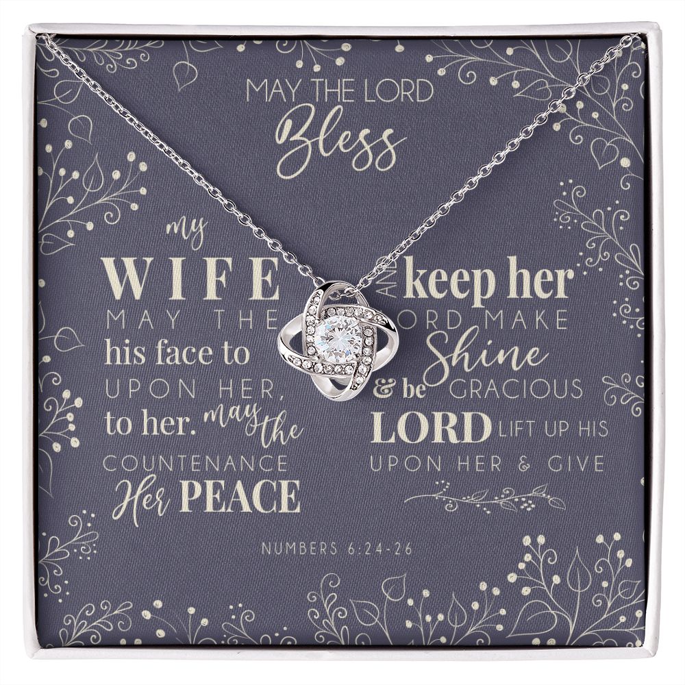 Love Knot Necklace - For My Blessed Wife