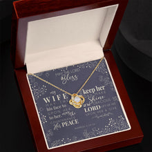 Love Knot Necklace - For My Blessed Wife