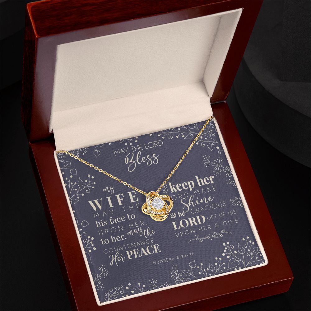 Love Knot Necklace - For My Blessed Wife