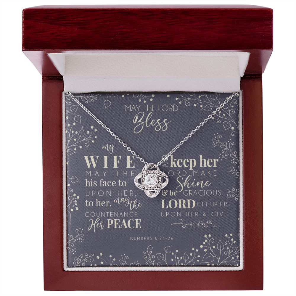 Love Knot Necklace - For My Blessed Wife
