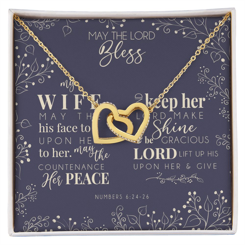 Interlocking Hearts Necklace - For My Blessed Wife