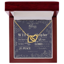 Interlocking Hearts Necklace - For My Blessed Wife