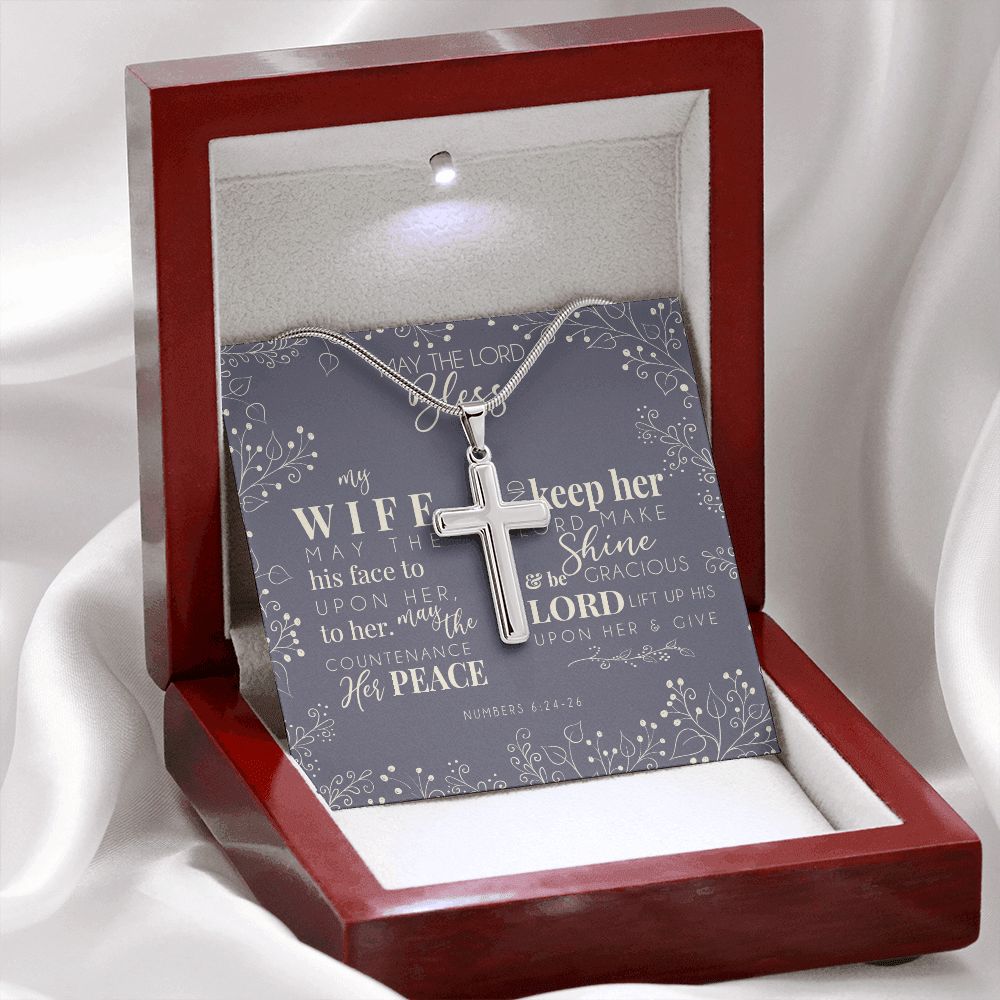 Cross Necklace - For My Blessed Wife