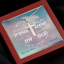 Way Maker Cross Necklace - For Sister