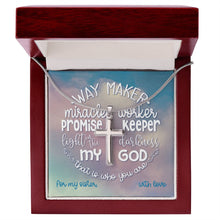 Way Maker Cross Necklace - For Sister