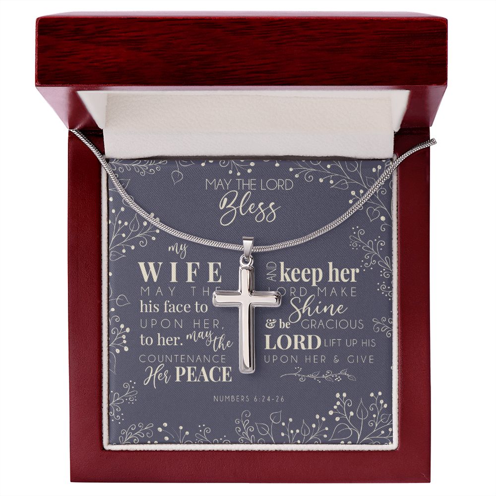 Cross Necklace - For My Blessed Wife