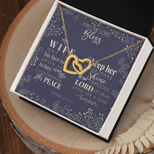 Interlocking Hearts Necklace - For My Blessed Wife